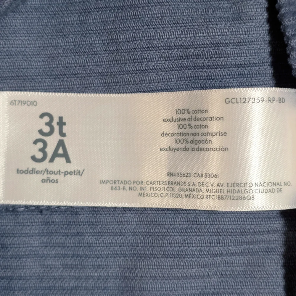 OshKosh B'gosh - Toddler Girls' Blue Corduroy Button-Front Skirtall